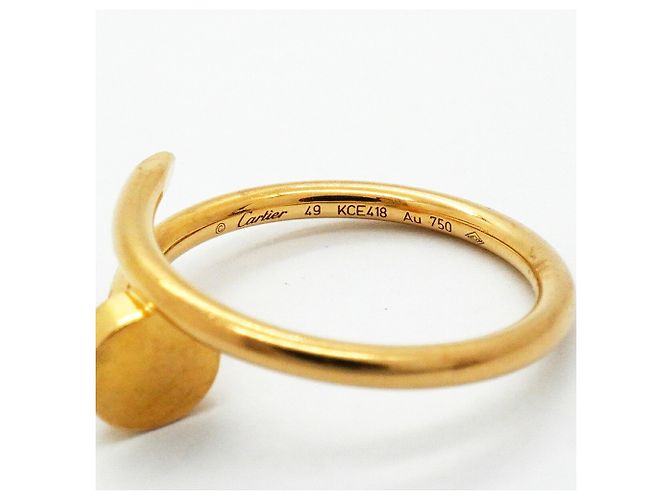 Anello Cartier Juste un Clou in oro giallo 18K - vista 4
