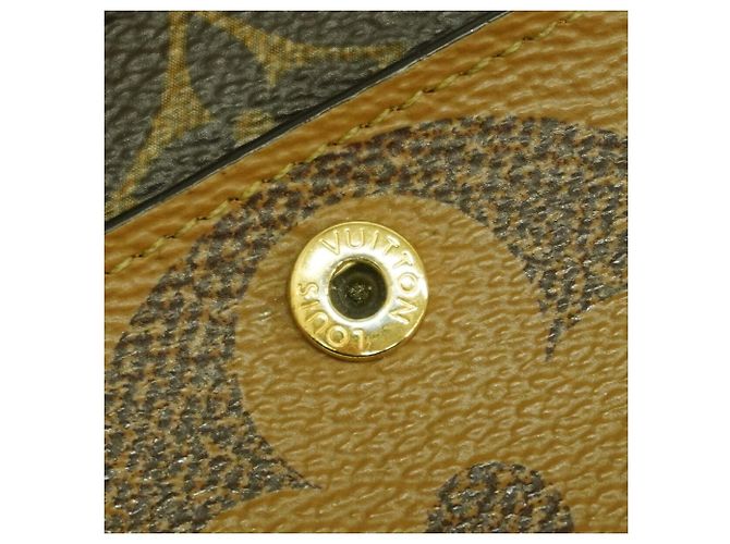 Louis Vuitton Monogram Giant Reverse Portefeuille Juliette Wallet Braun - Ansicht 5