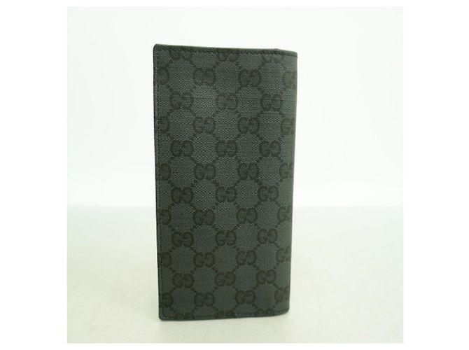Portafoglio lungo Gucci GG Supreme Nero - vista 7