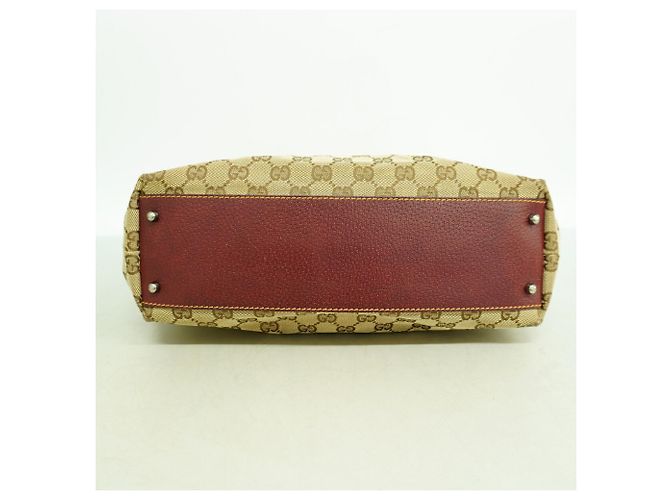 Bolsa Gucci em Bege e Bordeaux - vista 3