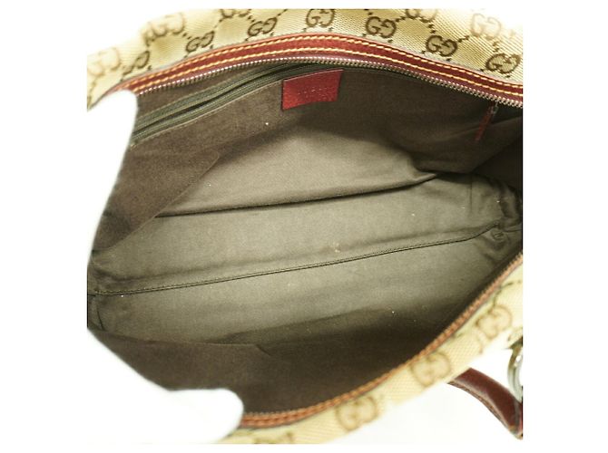 Bolsa Gucci em Bege e Bordeaux - vista 4