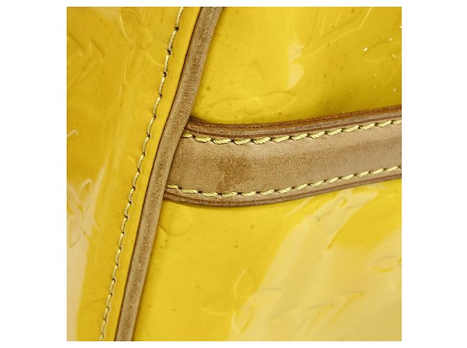 Louis Vuitton Vernis Tompkins Square Handtasche Gelb - Ansicht 7