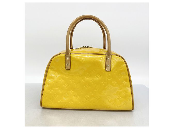 Louis Vuitton Vernis Tompkins Square Handtasche Gelb - Ansicht 9