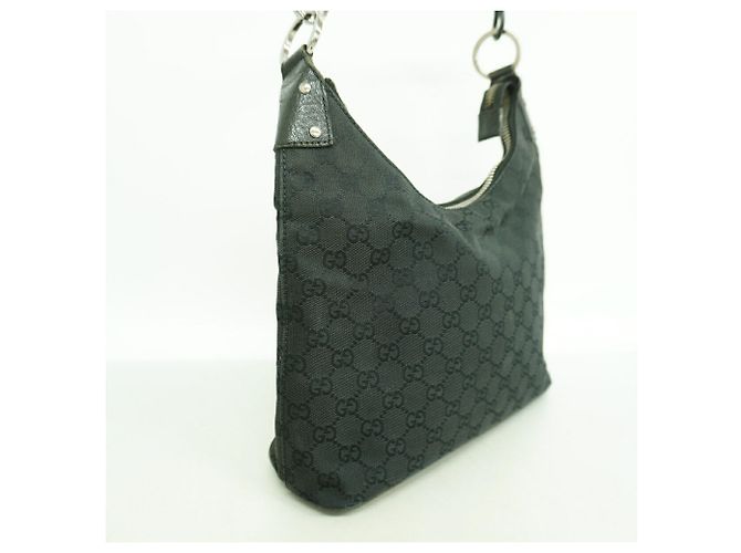 Borsa a mano Gucci in tela nera Nero - vista 2