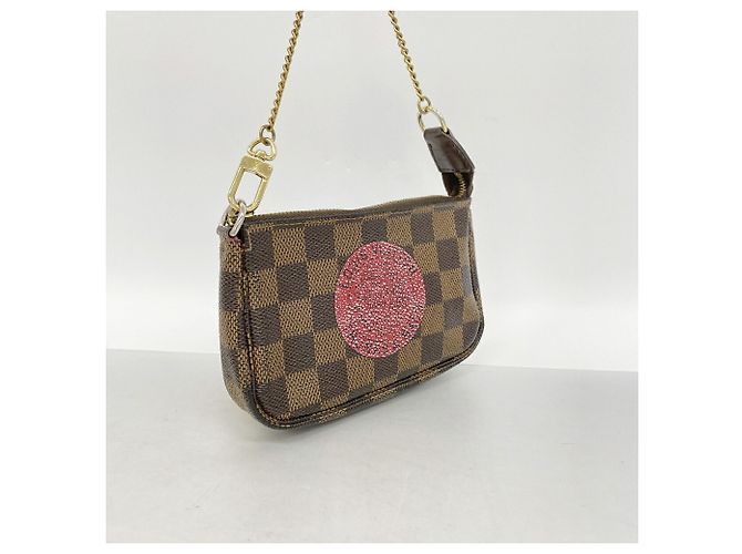Louis Vuitton Damier T&B Mini Pochette Accessoires Damier ebene - vista 2