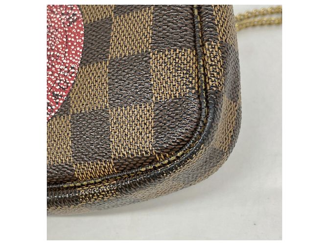 Louis Vuitton Damier T&B Mini Pochette Accessoires Damier ebene - vista 6