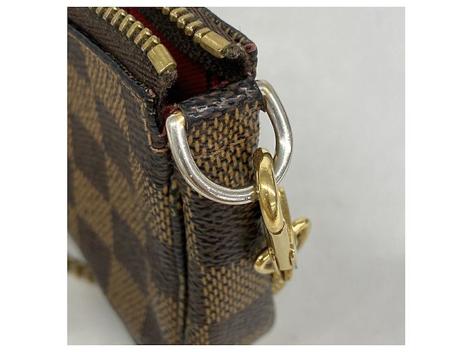 Louis Vuitton Damier T&B Mini Pochette Accessoires Damier ebene - vista 9