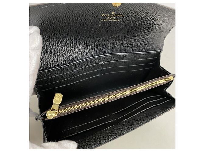 Louis Vuitton Monogram Giant Reverse Portefeuille Sarah Long Wallet Marrone - vista 3