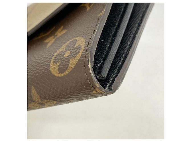 Louis Vuitton Monogram Giant Reverse Portefeuille Sarah Long Wallet Marrone - vista 5