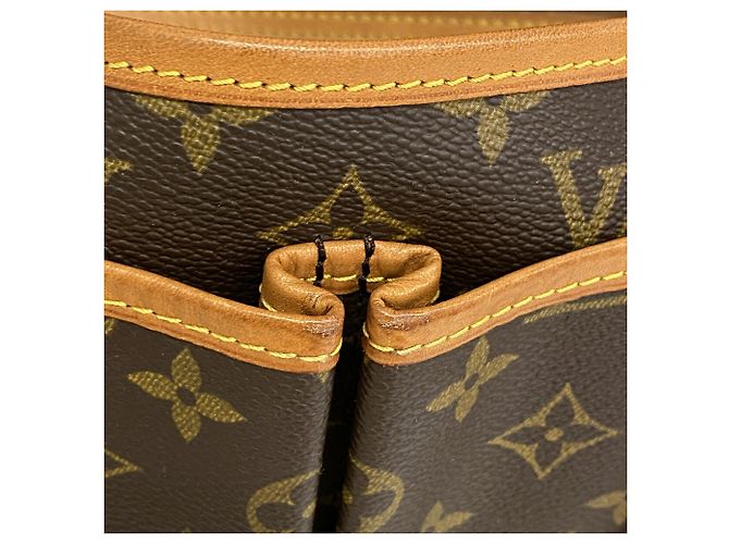 Louis Vuitton Monogram Gibeciere MM Schultertasche Braun - Ansicht 8