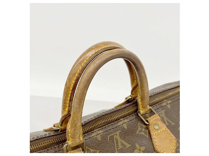 Bolso de mano Louis Vuitton Monogram Speedy 40 Castaño - vista 10