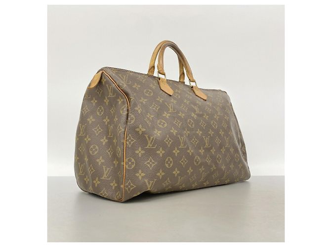 Bolso de mano Louis Vuitton Monogram Speedy 40 Castaño - vista 2