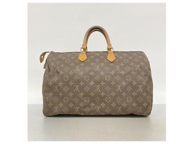 Bolso de mano Louis Vuitton Monogram Speedy 40 Castaño - vista 3