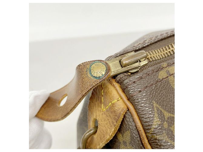 Bolso de mano Louis Vuitton Monogram Speedy 40 Castaño - vista 7