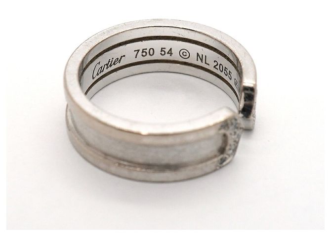 Cartier C2 Ring aus 18K Weißgold mit Diamanten - Ansicht 4