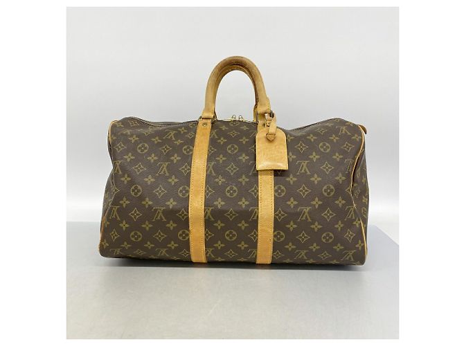 Keepall Bolsa Boston Louis Vuitton Marrom - vista 12