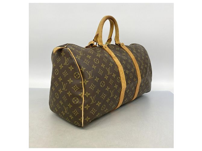 Keepall Bolsa Boston Louis Vuitton Marrom - vista 2