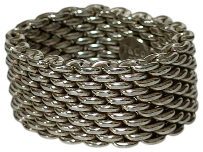Autre Marque Set di anelli Tiffany & Co. Somerset Mesh Band Argento - vista 2