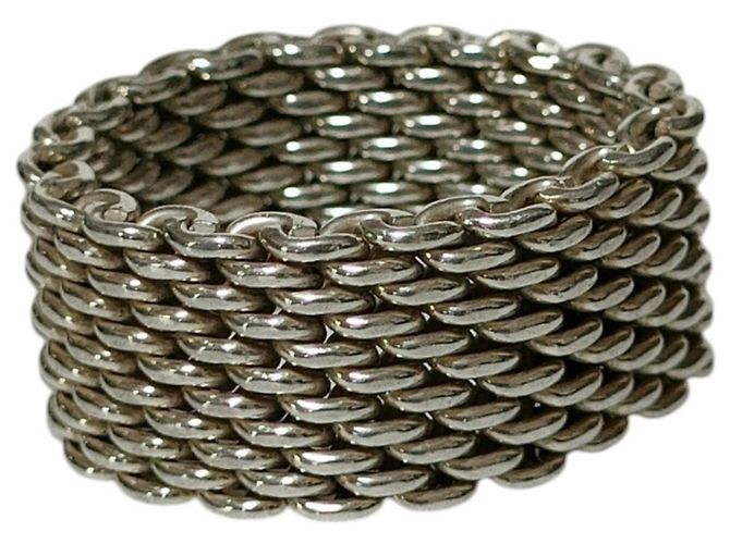 Autre Marque Set di anelli Tiffany & Co. Somerset Mesh Band Argento - vista 3