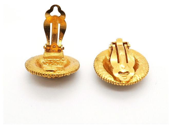 Orecchini a clip Chanel placcati in oro D'oro - vista 3