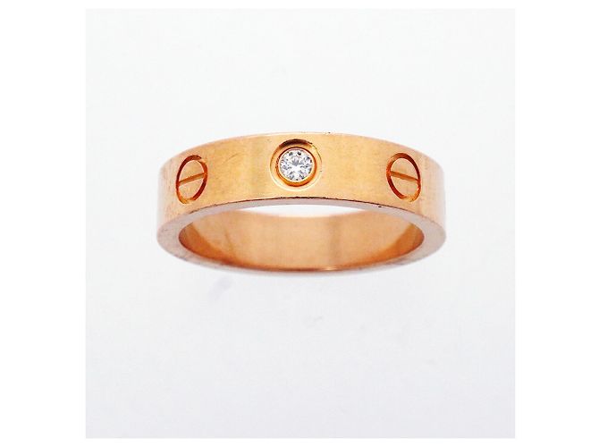 Anello Mini Love Cartier in oro rosa - vista 2