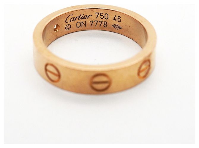 Anello Mini Love Cartier in oro rosa - vista 4