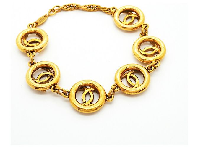 Bracciale con ciondoli placcato oro Chanel D'oro - vista 2