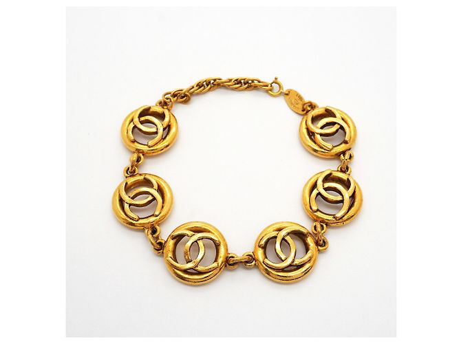 Bracciale con ciondoli placcato oro Chanel D'oro - vista 3