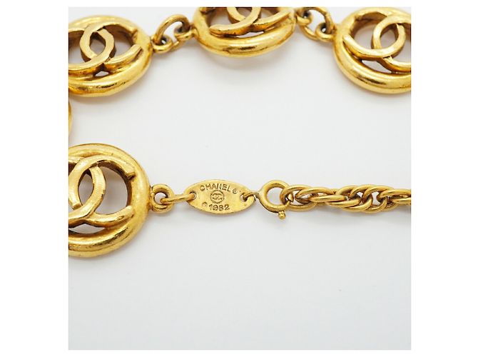 Bracciale con ciondoli placcato oro Chanel D'oro - vista 4