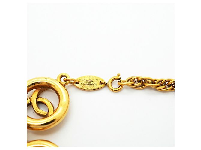 Bracciale con ciondoli placcato oro Chanel D'oro - vista 5