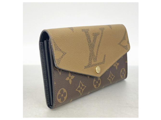 Portafoglio Lungo Louis Vuitton Monogram Giant Reverse Marrone - vista 2