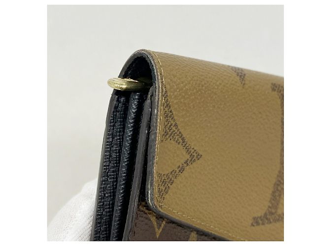 Portafoglio Lungo Louis Vuitton Monogram Giant Reverse Marrone - vista 6
