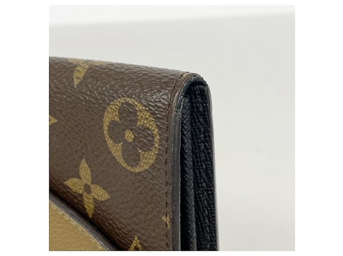 Portafoglio Lungo Louis Vuitton Monogram Giant Reverse Marrone - vista 7
