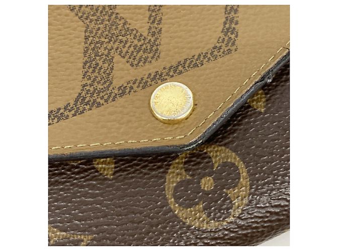 Portafoglio Lungo Louis Vuitton Monogram Giant Reverse Marrone - vista 9