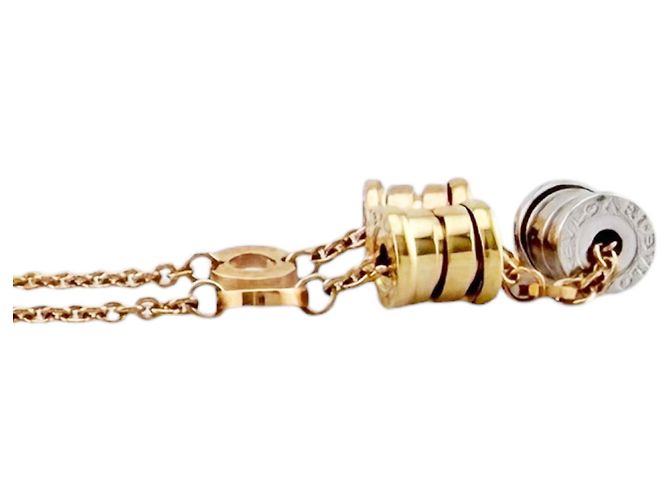 Bulgari Colar Bvlgari B-Zero1 Element Prata Dourado - vista 4
