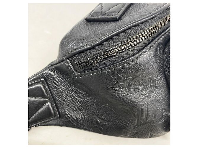 Borsello da cintura Louis Vuitton Monogram Shadow Rush Nero - vista 7