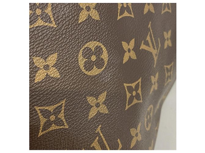 Louis Vuitton Monogram Carryall NM PM Schultertasche Braun - Ansicht 9