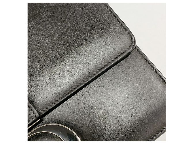 Borsa a tracolla Christian Dior Caro in pelle nera Nero - vista 13