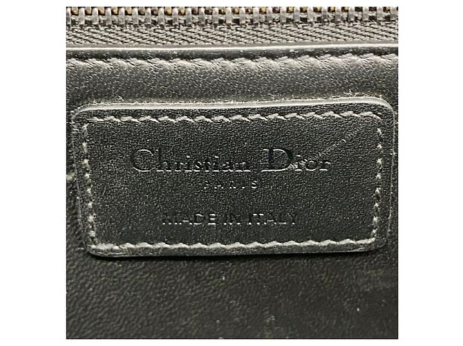 Borsa a tracolla Christian Dior Caro in pelle nera Nero - vista 5