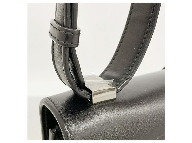 Borsa a tracolla Christian Dior Caro in pelle nera Nero - vista 9