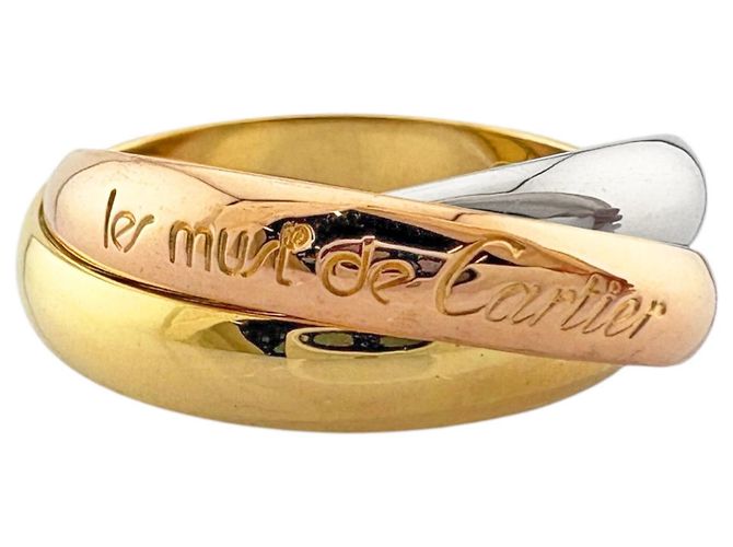Cartier Trinity Ring aus Gelbgold Silber Golden - Ansicht 3