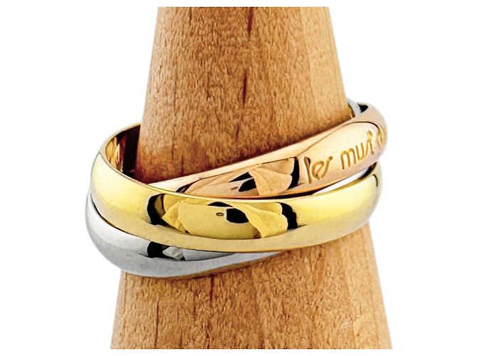 Cartier Trinity Ring aus Gelbgold Silber Golden - Ansicht 4