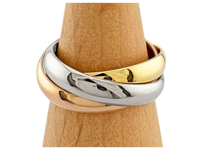 Cartier Trinity Ring aus Gelbgold Silber Golden - Ansicht 6
