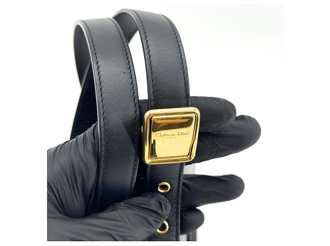 Christian Dior Bobby Flap Leather Medium Schwarz - Ansicht 7