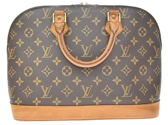 Louis Vuitton Alma Monogram Canvas MM Marron - vue 3