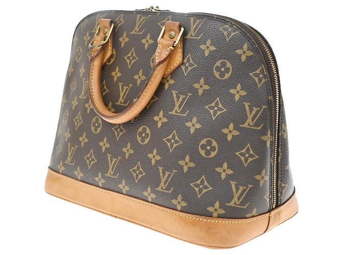 Louis Vuitton Alma Monogram Canvas MM Marron - vue 4