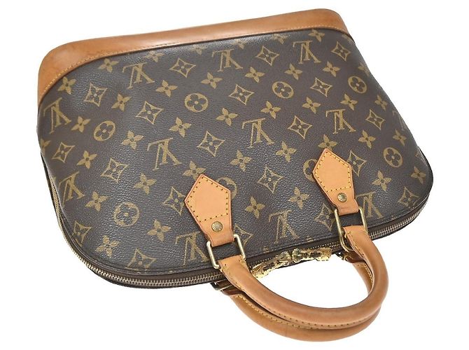 Louis Vuitton Alma Monogram Canvas MM Marron - vue 5