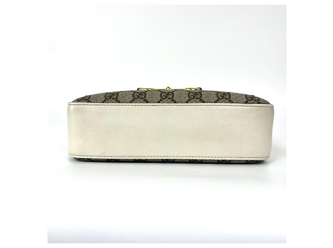 Gucci Horsebit 1955 Flap Pocket Camera GG Coated Canvas and Leather Small Beige - vista 7