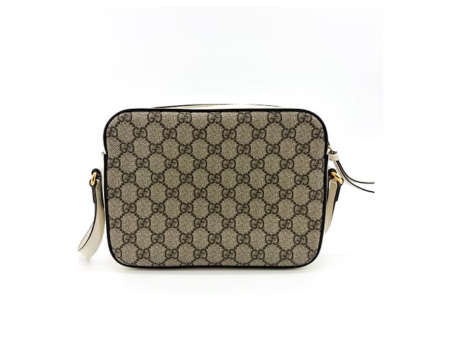 Gucci Horsebit 1955 Flap Pocket Camera GG Coated Canvas and Leather Small Beige - vista 2