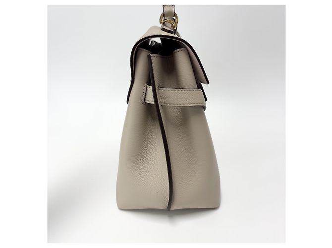 Louis Vuitton Lockme Ever Leather MM Beige - vue 3
